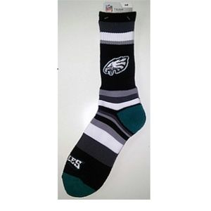 🆕🏈 PHILADELPHIA EAGLES RAINBOW STRIPE CREW SOCK
